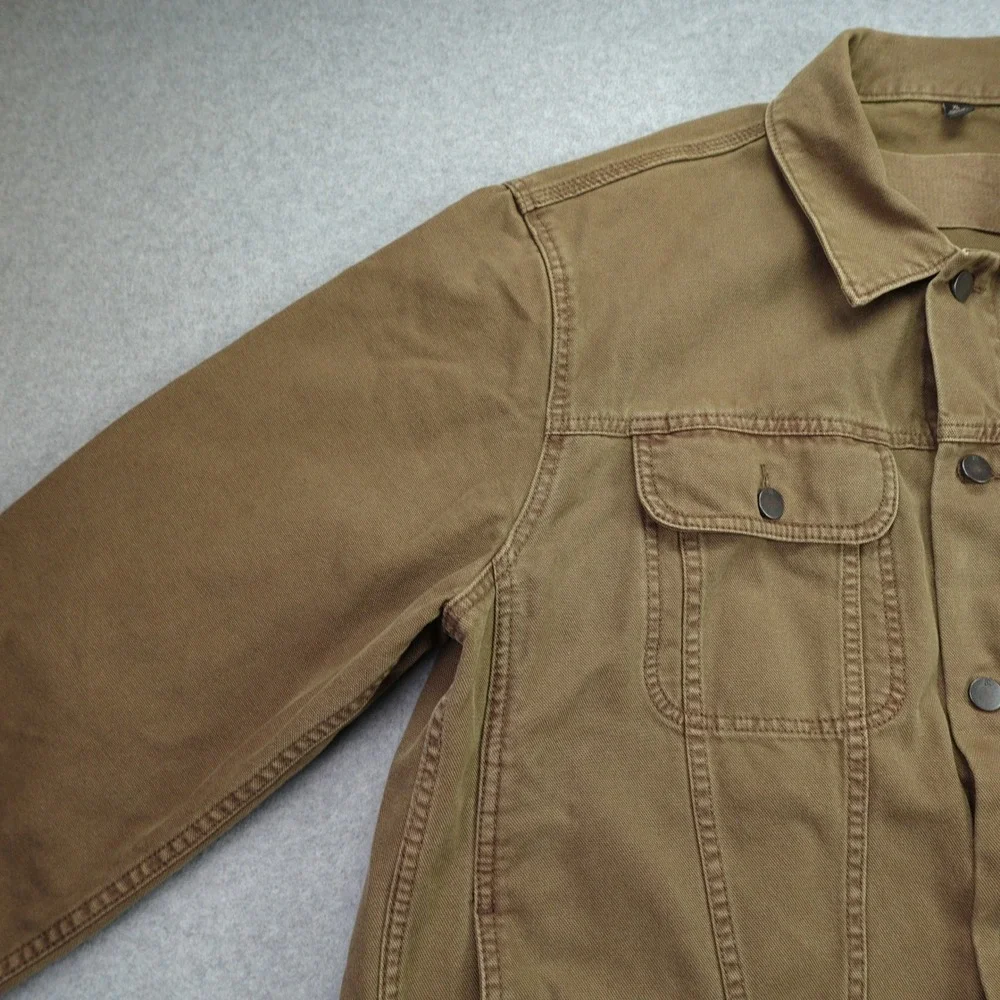 Banana Republic Jacket Mens XL Olive Brown Heritage‎ Canvas Trucker Workwear